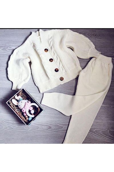 Eybabykids Tricotaj forestier cu costum cardigan