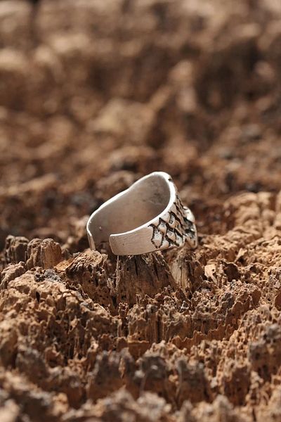 modalem Skull Pattern Adjustable Ring