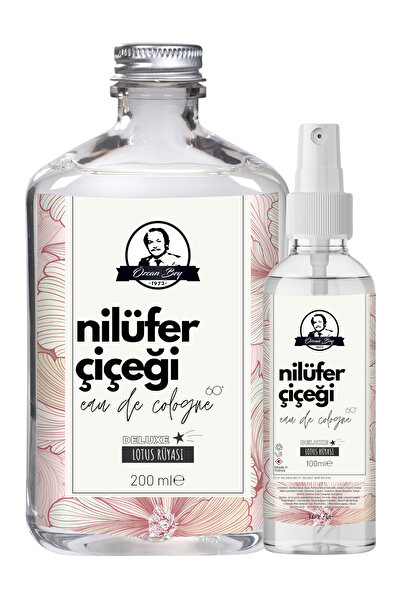 Özcan Bey Deluxe Seri Nilüfer Çiçeği Kolonyası Parfümlü Lotus Çiçeği Kokulu K...
