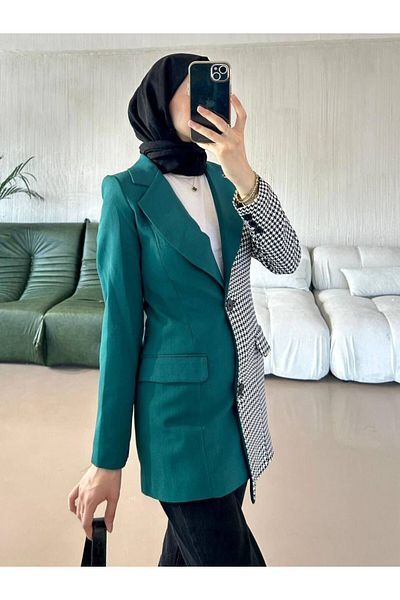 TANISA TNS-4285 Jachetă cu blazer în carouri model Nola