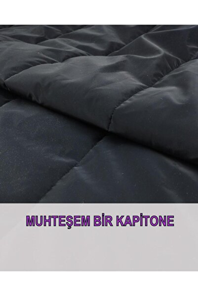 Kumaş Parça Montluk Kapitone Antrasit Renkte (En 140 cm x Boy 370 cm)