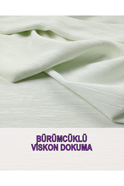 Kumaş Parça Țesut Wrap Wrap din Viscoză Verde Menta - 150 cm Lățime Culoare