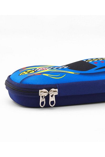 Bonfino Bonfino Racing Car Travel Pencil Case, Sturdy, Zipper Closure, 23 x 11 x 4 cm, 5 Years+ - Blue