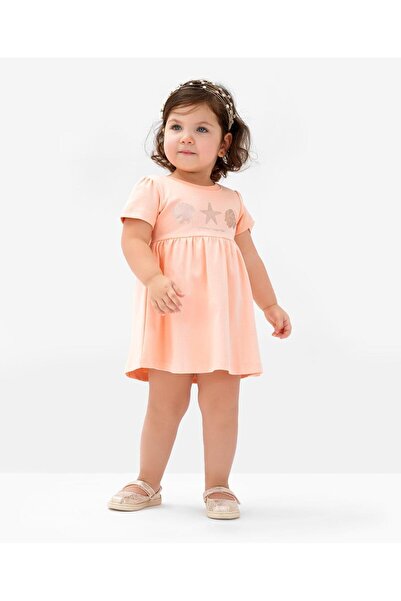 Bonfino فستان بونفينو 100% قطن محبوك بأكمام قصيرة مع سروال قصير مطبوع عليه نج...