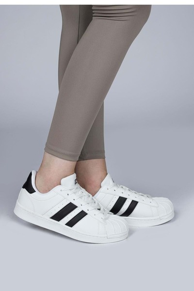 Jump 28787 KADIN SNEAKER GÜNLÜK SPOR AYAKKABI BEYAZ-SİYAH