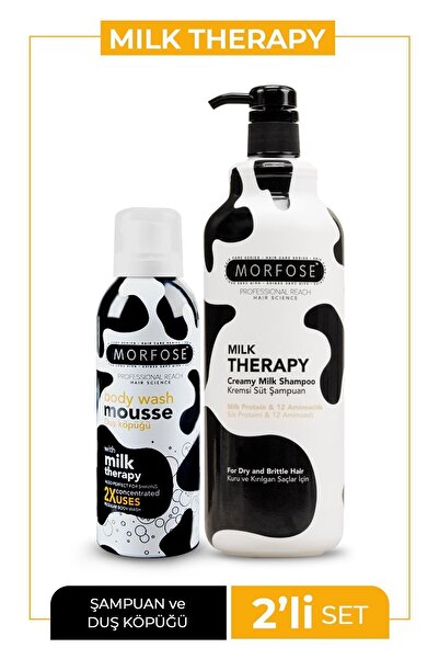 Morfose Milk Therapy Duş Köpüğü 200 ml Milk Therapy Besleyici Ve Nemlendirici...