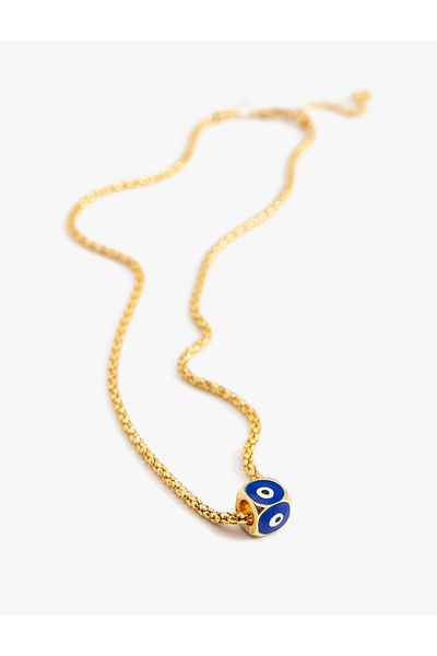 Koton Bead Detailed Evil Eye Chain Necklace