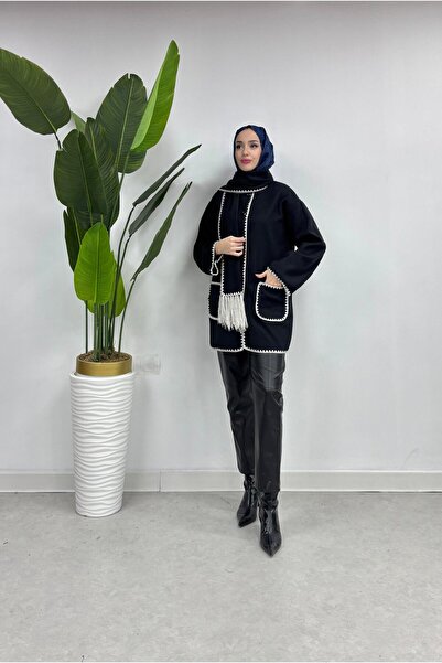 comstar Shawl Collar Stitched Cardigan