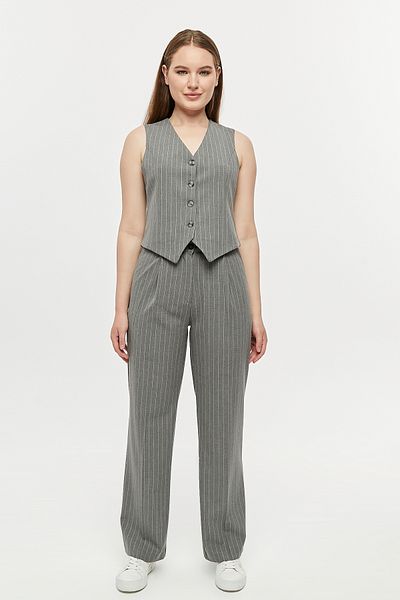 Bolivente Women's Striped Regular Woven Vest