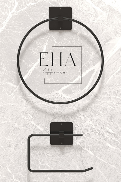 EHA HOME Yapışkanlı Vidalı Yuvarlak Havluluk Tuvalet Kağıdı Askısı Wc Kağıdı ...