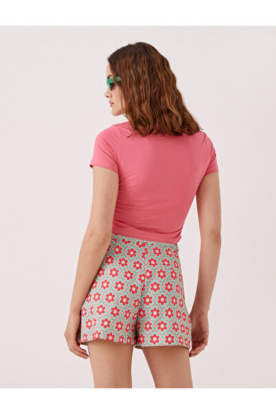 Koton Tričko s čtvercovým výstřihem, krátký rukáv, bavlna