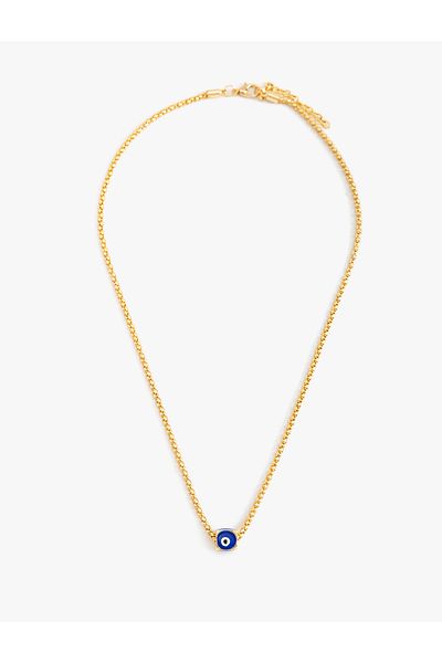 Koton Bead Detailed Evil Eye Chain Necklace
