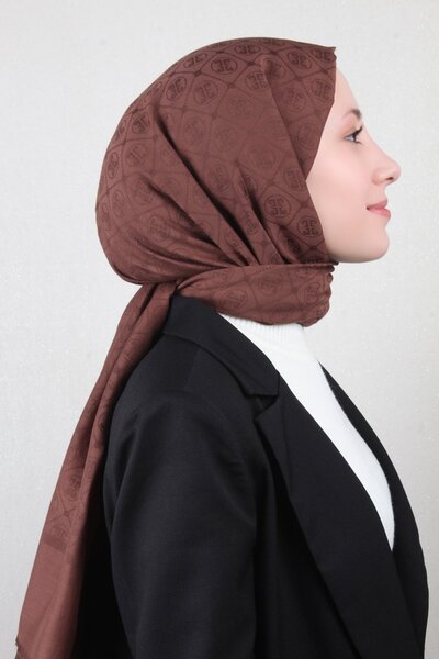 Pierre Cardin Pamuklu Şal 4106-5 Kahverengi