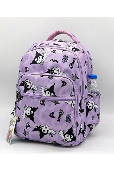 Bevitton İlk Okul Çantası Karakter Baskılı Ortopedi 3'lü Takım Lila Kız Çocuk Ilkokul Çantası