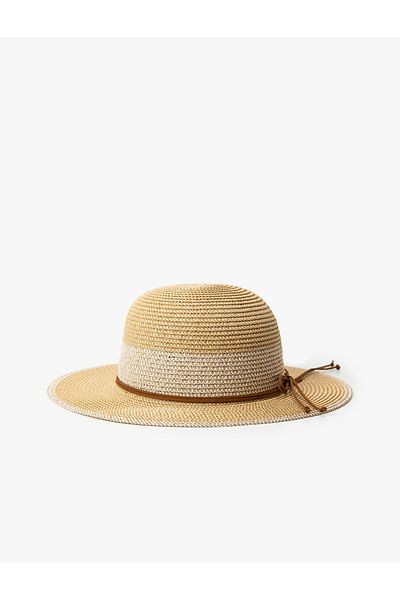 Koton Straw Hat with Band Detail