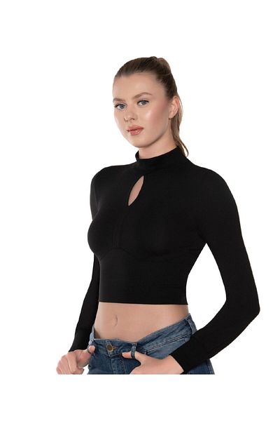 Belinay 8514 Women's Long Sleeve Bodysuit 2 Pack
