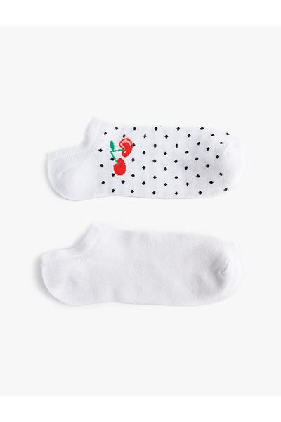 Koton Set of 2 Cherry Patterned Socks