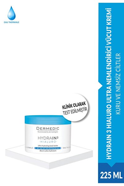 DERMEDIC HYDRAIN 3 HIALURO ULTRA NEMLENDİRİCİ VÜCUT KREMİ 225ML