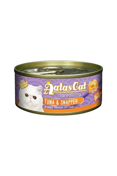 Aatas Cat Tantalizing Tuna and Snapper in Aspic Formula Canned Cat Food - 80 g-Pack of 24