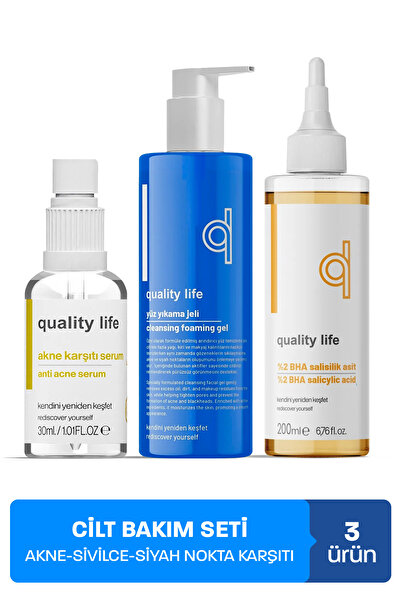 Quality Life Salisilik Asit İçerikli Sivilce Akne Karşıtı Komedon Siyah Nokta...