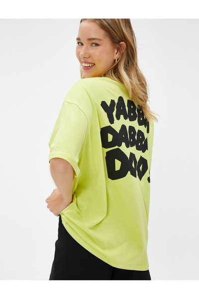 Koton تي شيرت من القطن بأكمام قصيرة وطبعة باغز باني