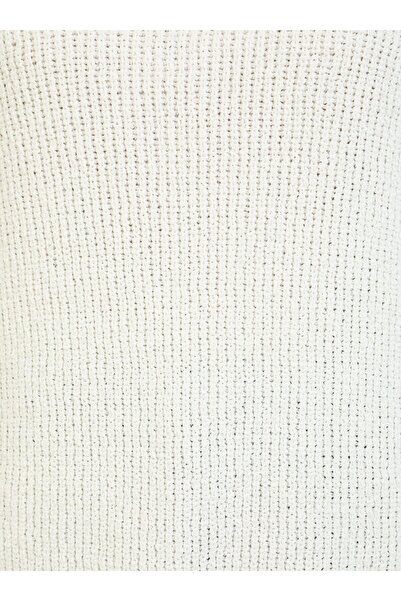 Refka Özel İplik Detaylı Triko Tunik - Bej - Refka