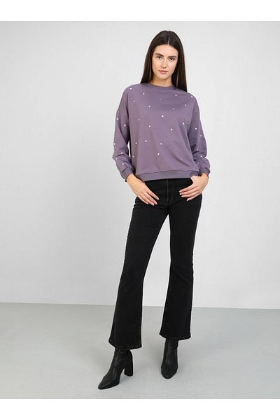Refka Φούτερ Lavender Refka - Troc Detailed