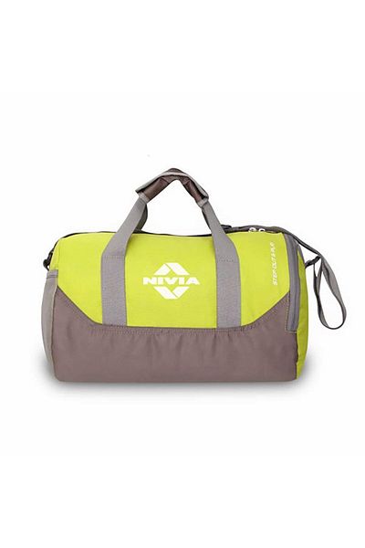 Nivia Beast-4 Duffle Sports & Travel Bag, Size: Medium, Colour: Green/Grey, For Men & Women\