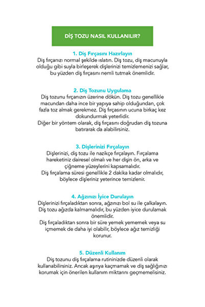 Fe Sigara Içenler Için Diş Tozu 50 gr (SMOKERS)