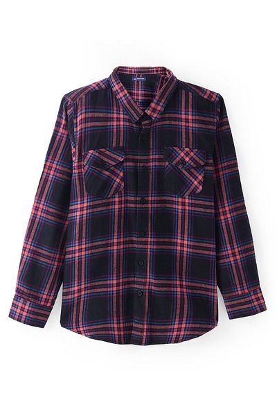 Pine kids Cotton Woven Full Sleeves Checked Shirt- Multicolour