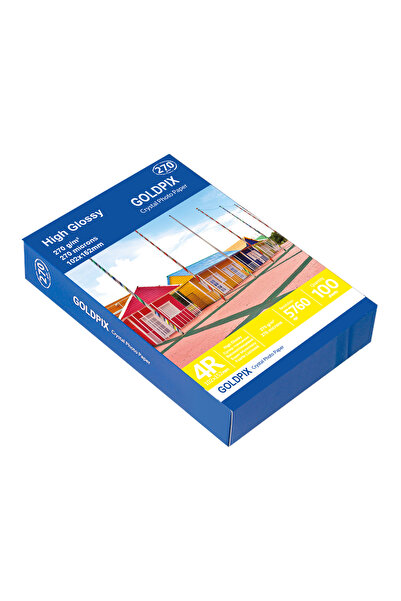 Goldpix 10x15 Inkjet Fotoğraf Kağıdı - 100 Adet 270gr Parlak Fotoğraf Kağıdı