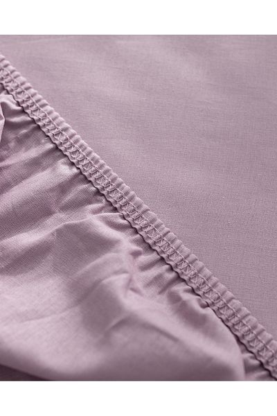 Madame Coco Manon King Size Plus %100 Pamuk Ranforce Lastikli Carşaf - Açık Mürdüm