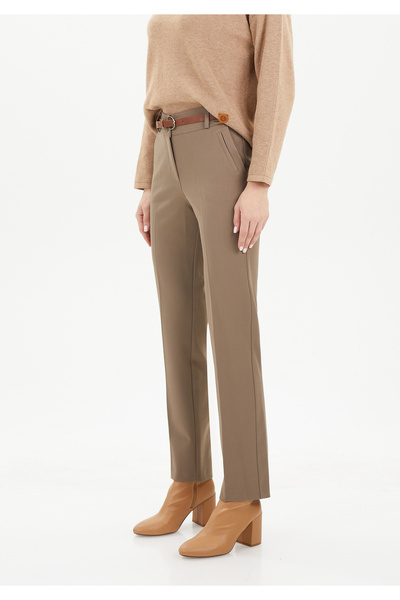 Guzella Kemerli Maxi Boy Klasik Dar Kesim Pantolon