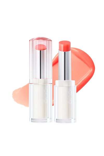 CLIO Clio Crystal Glam Lip Balm - Intense Pigmented and Shimmer (02 Honey Apricot)