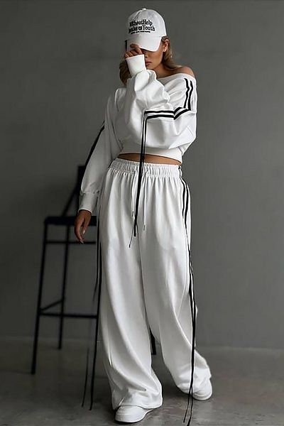 Fashiontayt 3 Thread Lower Top Accessory Detailed Suit