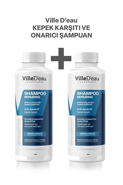 VilleD'eau 100 ml Travel Size Anti-Dandruff Itching Anti-Dandruff 2 Shampoos