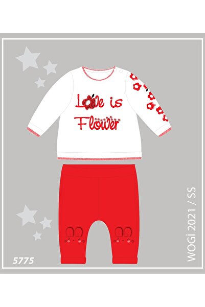 Wogi Kız Bebek Takımı 2'li Çiçekli