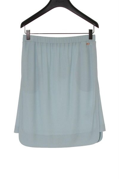Escada Sport Elastic Waist Short Length Ice Blue Skirt