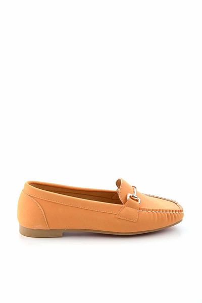 Bambi Orange Nubuck Damen Loafer Schuhe K 01542166201