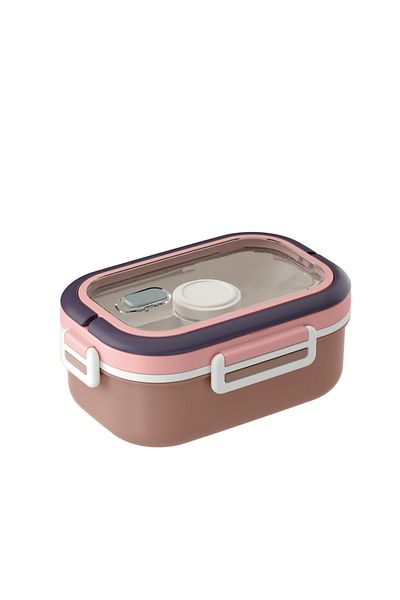 VİP AHMET Vip Ahmet Single Lunch Box with Compartments and Spoon Fork Vp-943