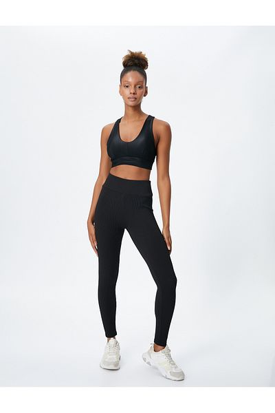 Koton Leggings cu nervuri talie inalta de baza