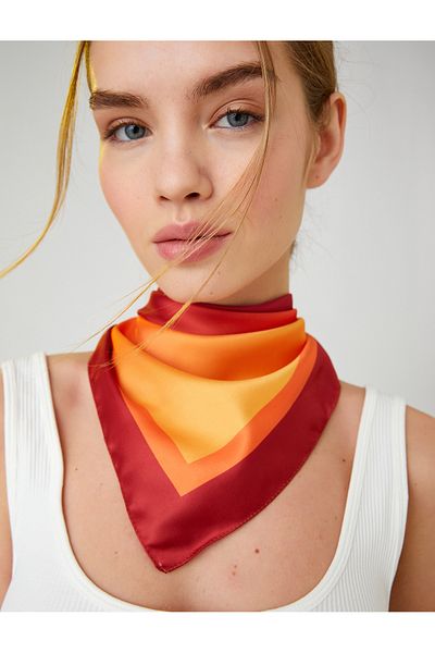 Koton Schal Satin Mehrfarbig
