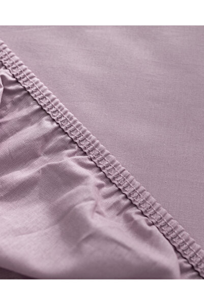 Madame Coco Manon Single 100% Cotton Ranforce Fitted Sheet - Light Plum