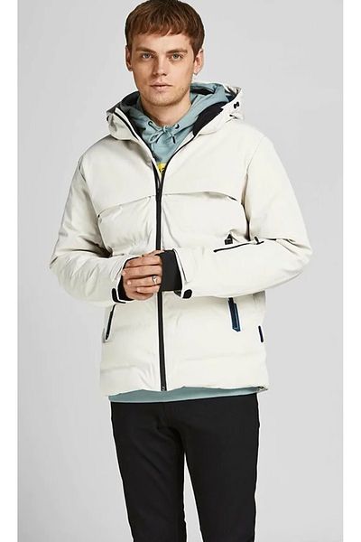Jack & Jones Ανδρικό παλτό Jack Jones - Casual White Coat 12225287 -ΦΕΡΜΟΥΑΡ