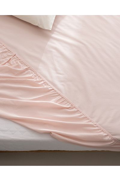 Madame Coco Manon King Size Plus %100 Pamuk Ranforce Lastikli Çarşaf - Açık Pudra