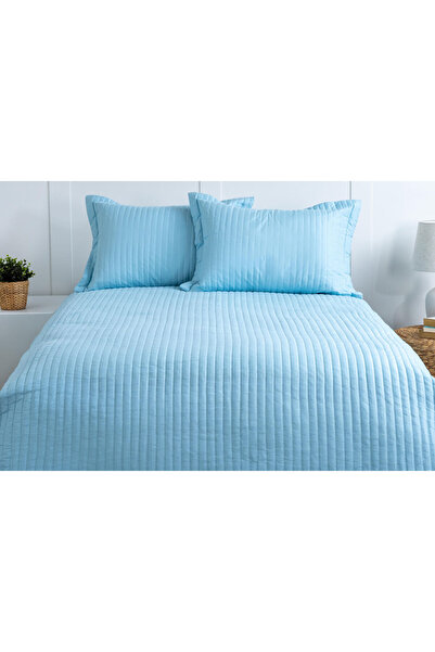 İşbir Yatak Camila Mavi %100 Micro Çift Kişilik Yatak Örtüsü Seti