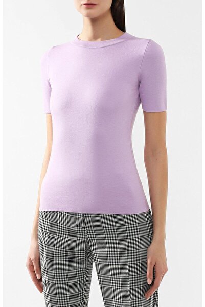 Escada Bisiklet Yaka Kısa Kol Basic Kaşmir Triko Kazak