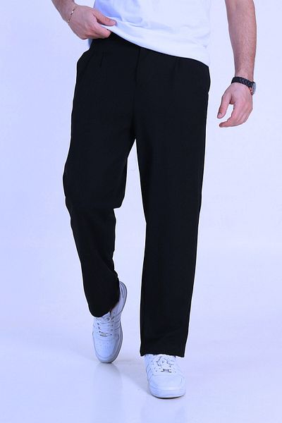 BayBayan Men's Youth Boy Lycra Flexible Straight Leg Fabric School Pants