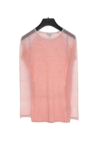 Escada Sport Transparan Kol Bisiklet Yaka Yünlü Kazak