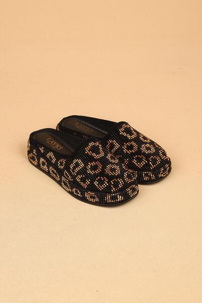 layki Revan Desenli Taşlı Ortopedik Kadın Terlik